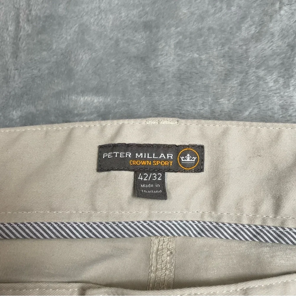 Peter Millar Pants 42x32 Crown Sport EB66 Golf‎ Khaki Chino